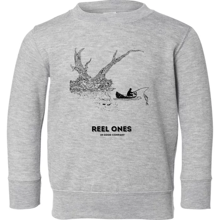 Reel Ones Fishing In Good Company Toddler Sweatshirt