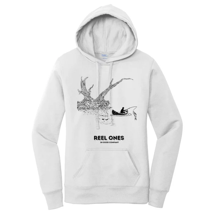 Reel Ones Fishing In Good Company Women's Pullover Hoodie