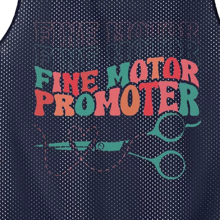 Retro Ot Fine Motor Promoter Occupational Therapy Therapist Mesh Reversible Basketball Jersey Tank