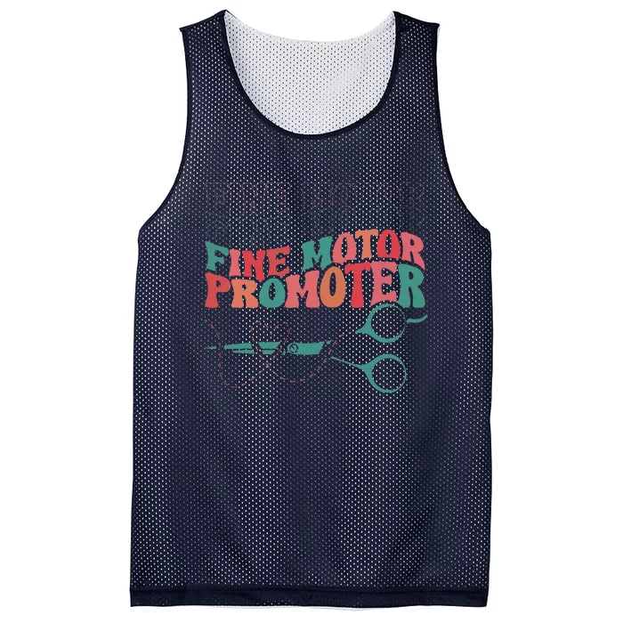 Retro Ot Fine Motor Promoter Occupational Therapy Therapist Mesh Reversible Basketball Jersey Tank