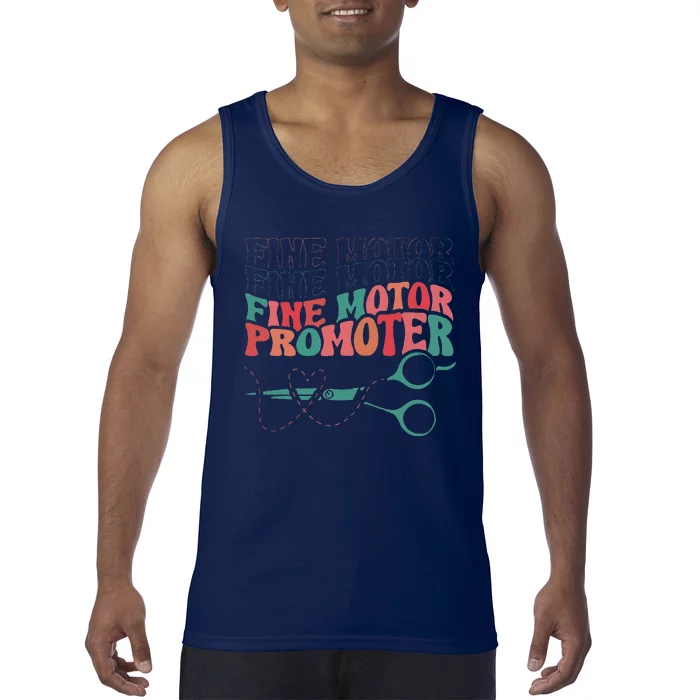 Retro Ot Fine Motor Promoter Occupational Therapy Therapist Tank Top