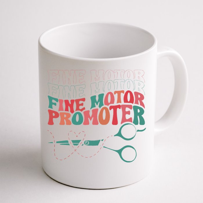 Retro Ot Fine Motor Promoter Occupational Therapy Therapist Front & Back Coffee Mug