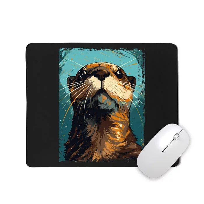 River Otter For & Girls Cute Otter Animal Funny Mousepad