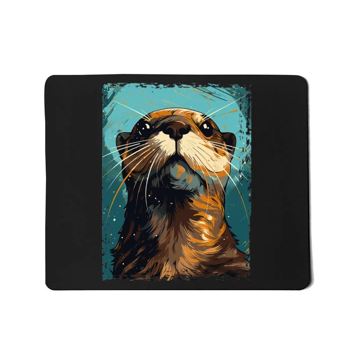 River Otter For & Girls Cute Otter Animal Funny Mousepad