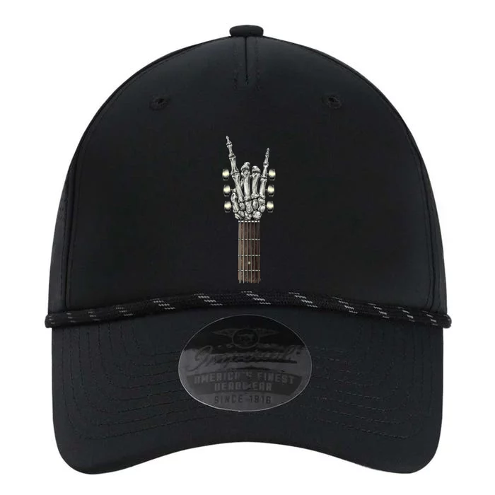 Rock On Guitar Neck Gift With A Sweet Rock And Roll Skeleton Hand Funny Gift Performance The Dyno Cap