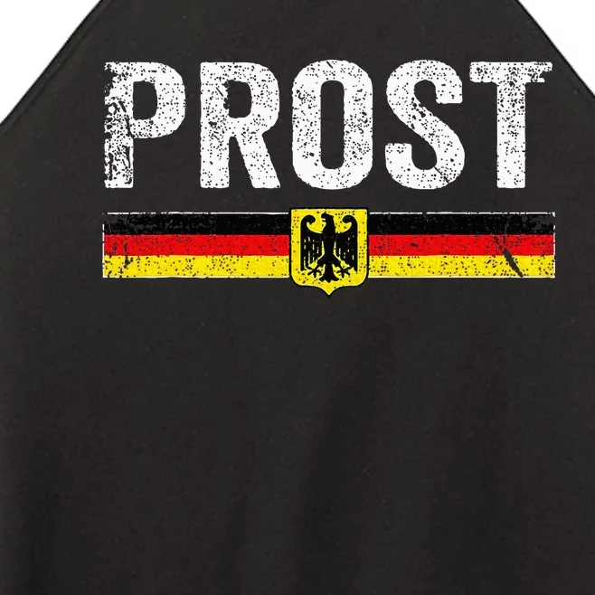 Retro Oktoberfest German Flag Prost Women’s Perfect Tri Rocker Tank