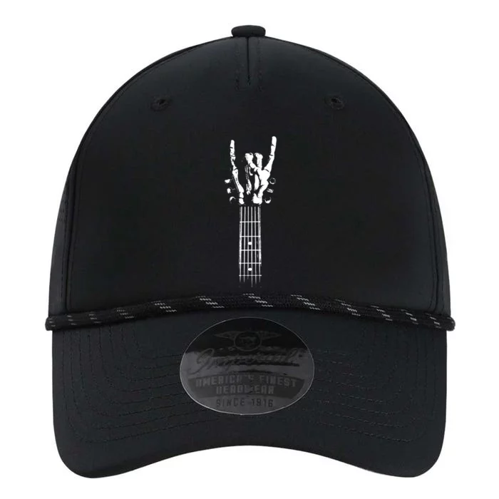 Rock On Guitar Neck With A Sweet Rock And Roll Skeleton Hand Gift Performance The Dyno Cap