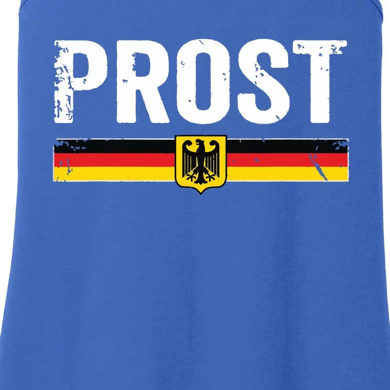 Retro Oktoberfest German Flag Prost Ladies Essential Tank