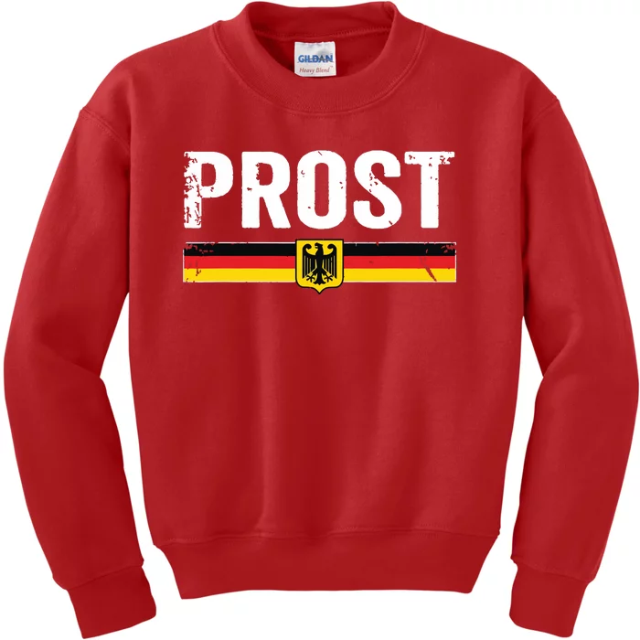 Retro Oktoberfest German Flag Prost Kids Sweatshirt