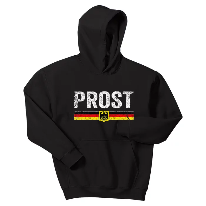 Retro Oktoberfest German Flag Prost Kids Hoodie