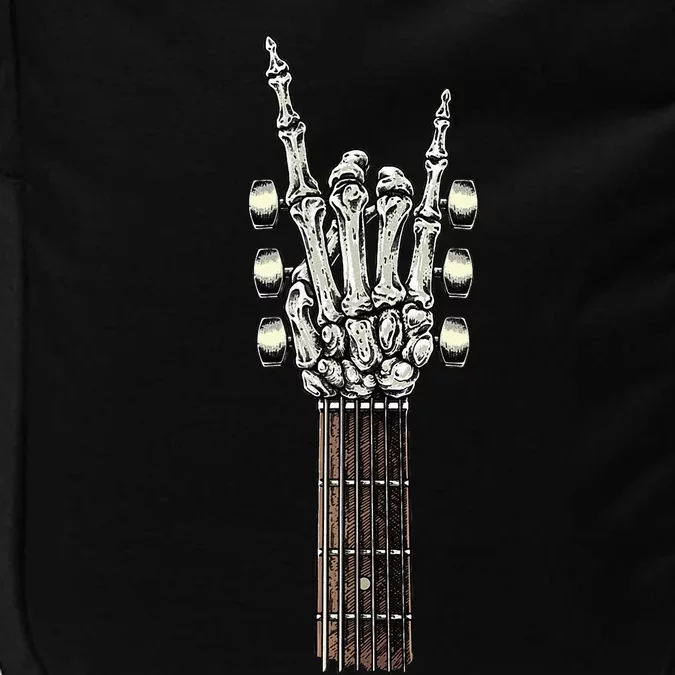 Rock On Guitar Neck With A Sweet Rock & Roll Skeleton Hand Impact Tech Backpack