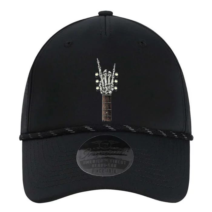 Rock On Guitar Neck With A Sweet Rock & Roll Skeleton Hand Performance The Dyno Cap