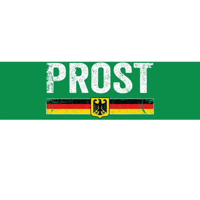 Retro Oktoberfest German Flag Prost Bumper Sticker