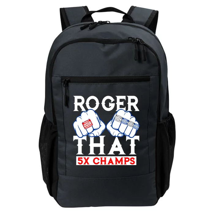 Roger That 5 Time World Champions Rings Daily Commute Backpack