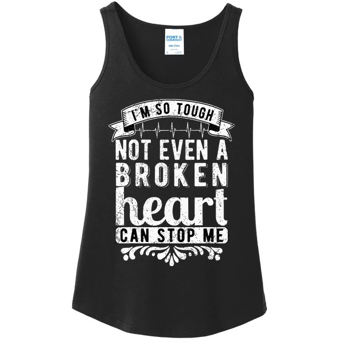 retro Open Heart Surgery Survivor Ladies Essential Tank