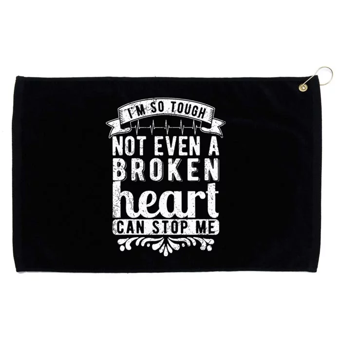 retro Open Heart Surgery Survivor Grommeted Golf Towel