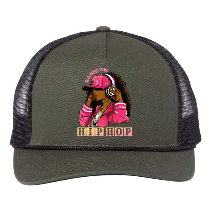 RAISED ON HIP HOP Fashion 50th Rap Anniversary Retro Rope Trucker Hat Cap