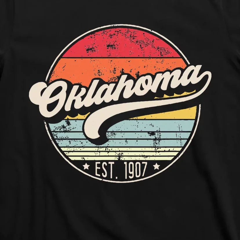 Retro Oklahoma Home State Ok Cool 70s Style T-Shirt