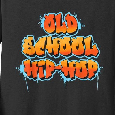 Retro Old Hip Hop Kids Long Sleeve Shirt