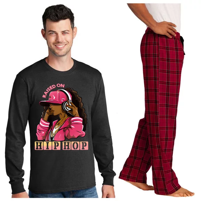 RAISED ON HIP HOP Fashion 50th Rap Anniversary Long Sleeve Pajama Set