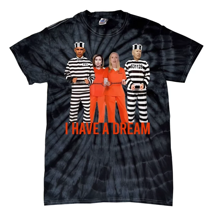 Rock Obama Joe Biden I Have A Dream Tie-Dye T-Shirt