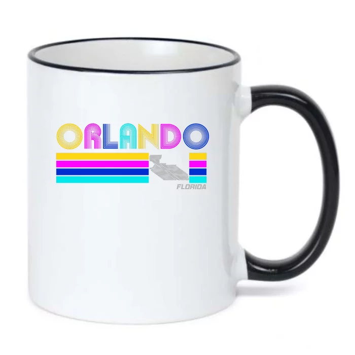 Retro Orlando Logo Black Color Changing Mug