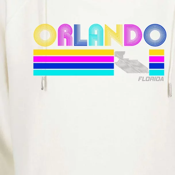 Retro Orlando Logo Womens Funnel Neck Pullover Hood