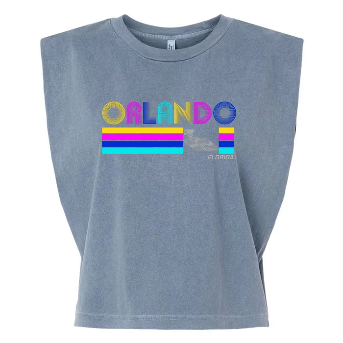 Retro Orlando Logo Garment-Dyed Women's Muscle Tee