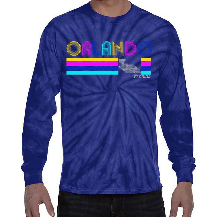 Retro Orlando Logo Tie-Dye Long Sleeve Shirt