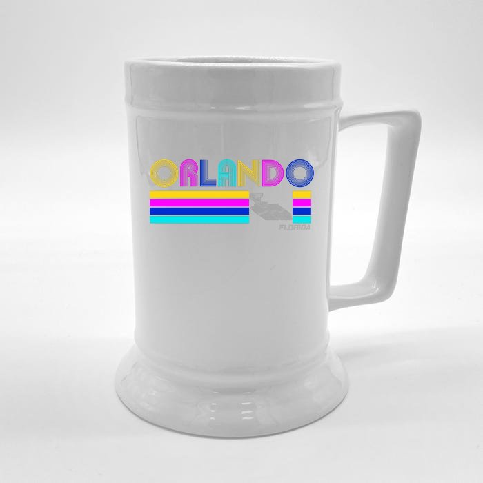 Retro Orlando Logo Front & Back Beer Stein