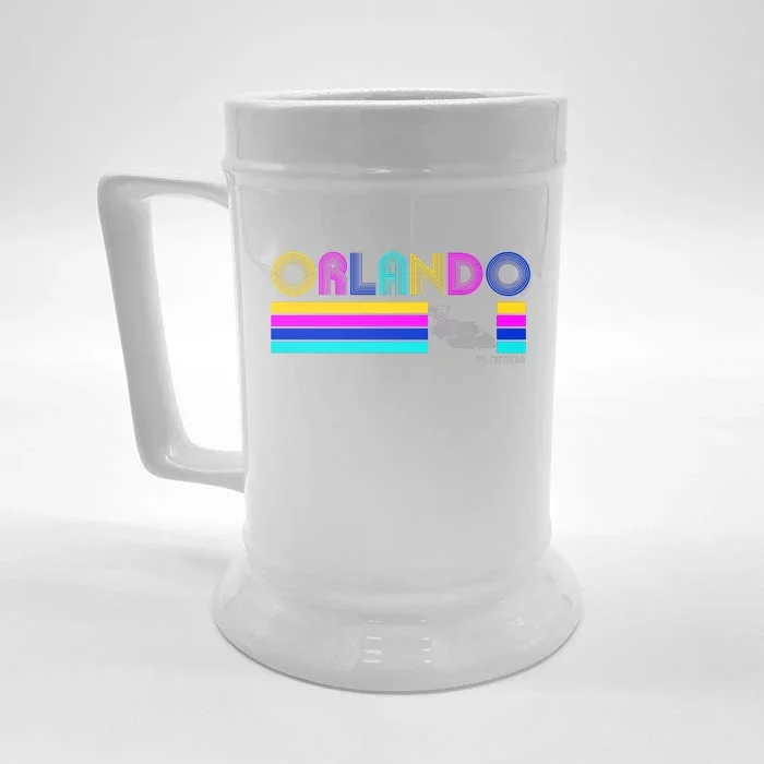 Retro Orlando Logo Front & Back Beer Stein