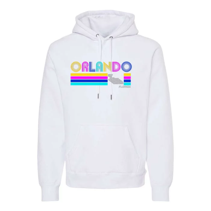 Retro Orlando Logo Premium Hoodie