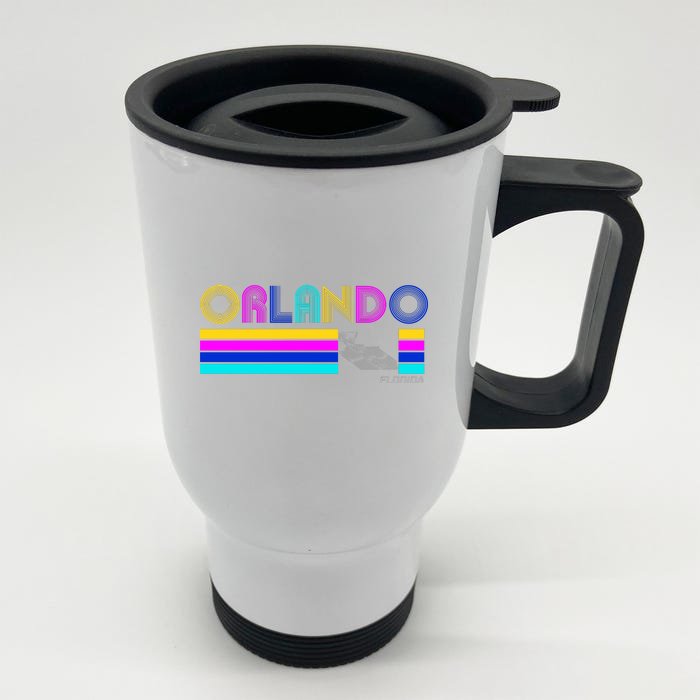 Retro Orlando Logo Front & Back Stainless Steel Travel Mug