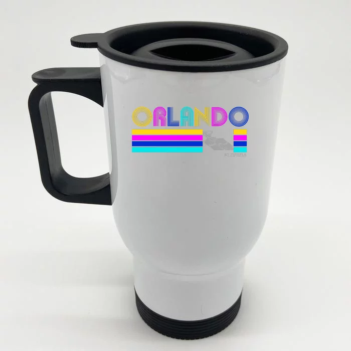 Retro Orlando Logo Front & Back Stainless Steel Travel Mug