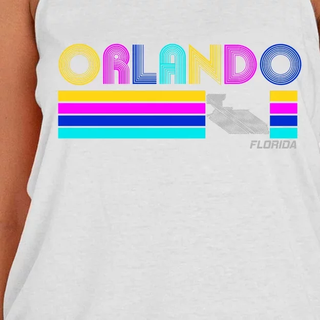 Retro Orlando Logo Women's Knotted Racerback Tank