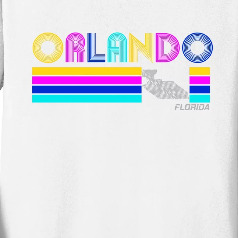 Retro Orlando Logo Kids Long Sleeve Shirt