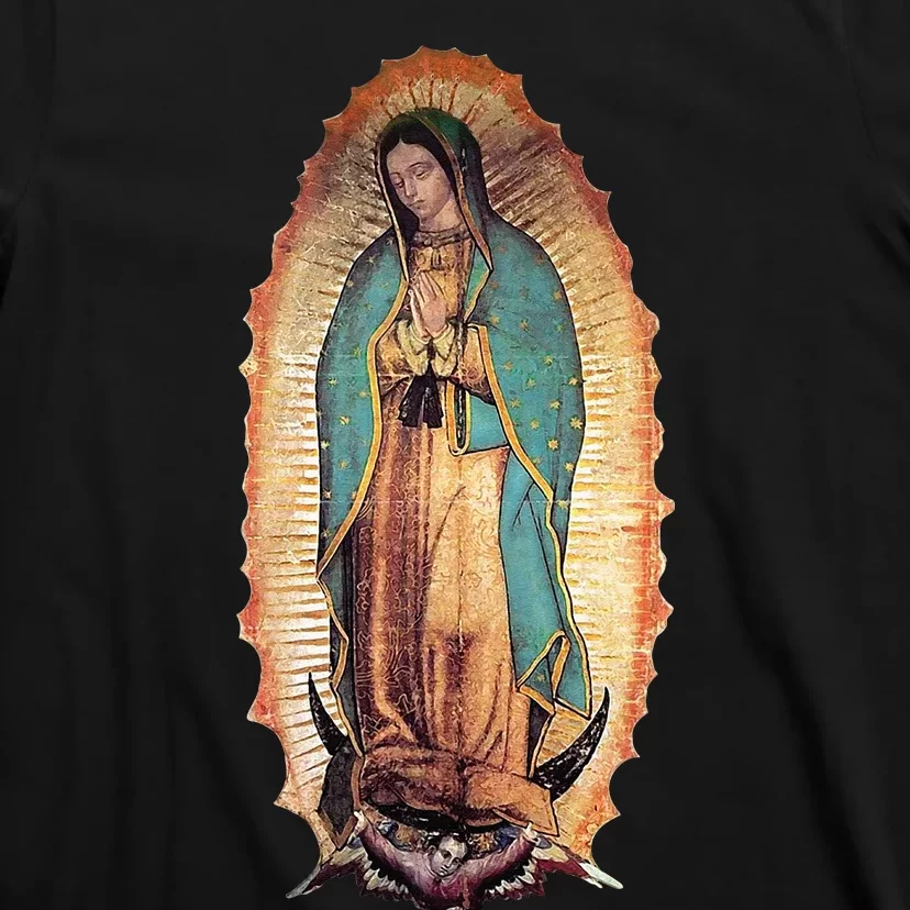 Real Our Lady Of Guadalupe Virgin Mary Catholic T-Shirt