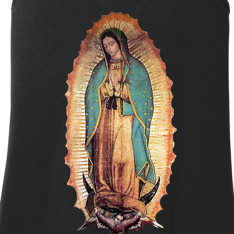 Real Our Lady Of Guadalupe Virgin Mary Catholic Ladies Essential Tank