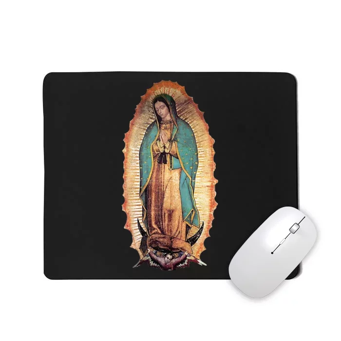 Real Our Lady Of Guadalupe Virgin Mary Catholic Mousepad