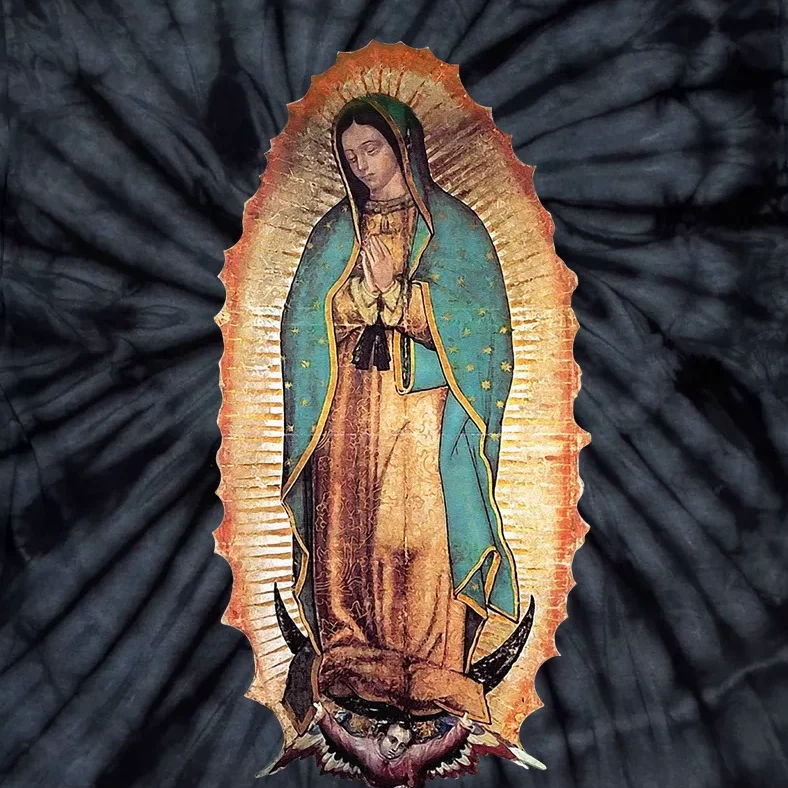 Real Our Lady Of Guadalupe Virgin Mary Catholic Tie-Dye T-Shirt