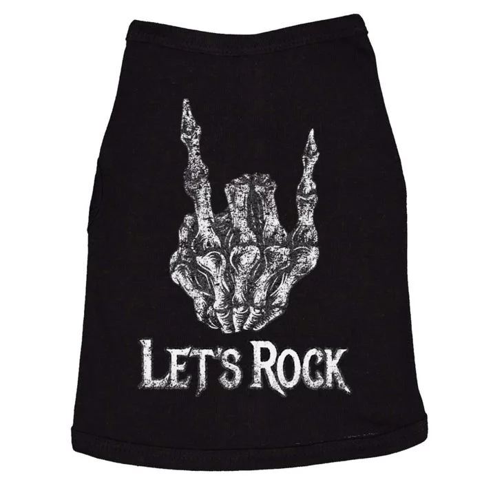 Rock On Lets Rock Concert Band Doggie Tank