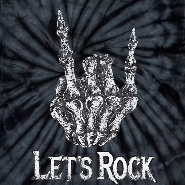 Rock On Lets Rock Concert Band Tie-Dye T-Shirt