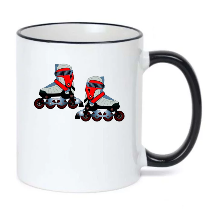 Roller Blades Black Color Changing Mug