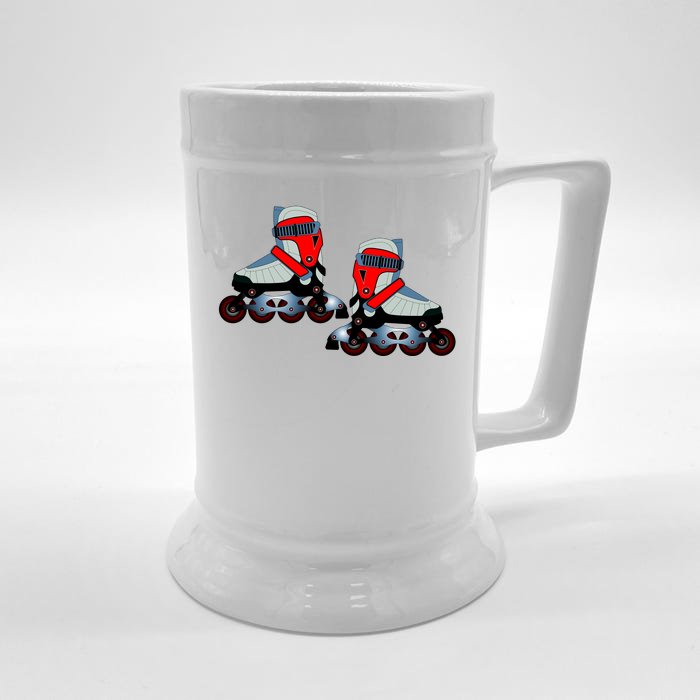 Roller Blades Front & Back Beer Stein