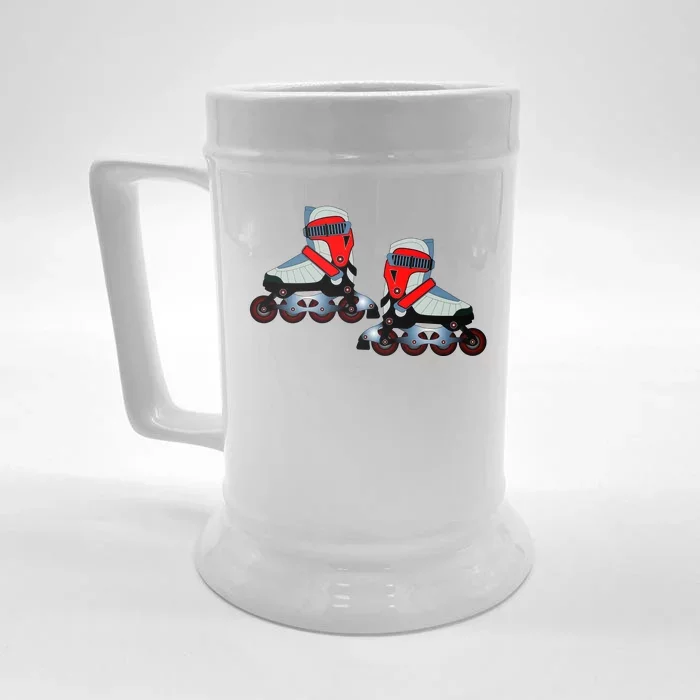 Roller Blades Front & Back Beer Stein