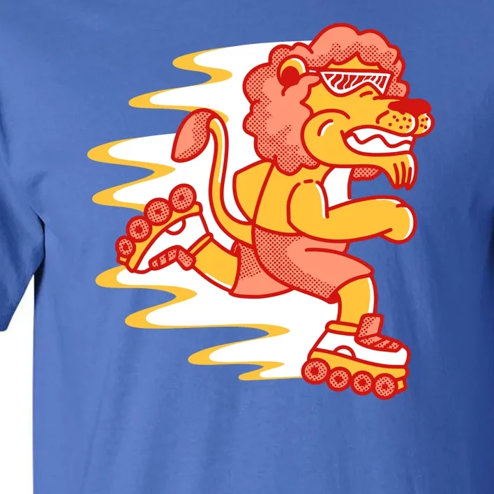 Rollerskating Lion Tall T-Shirt