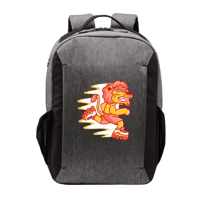 Rollerskating Lion Vector Backpack