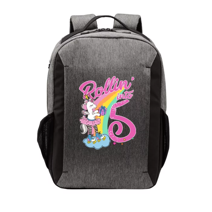 Rollin' Into 5 Skating Unicorn Vector Backpack