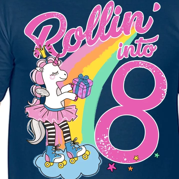 Rollin' Into 8 Skating Unicorn Birthday Comfort Colors T-Shirt