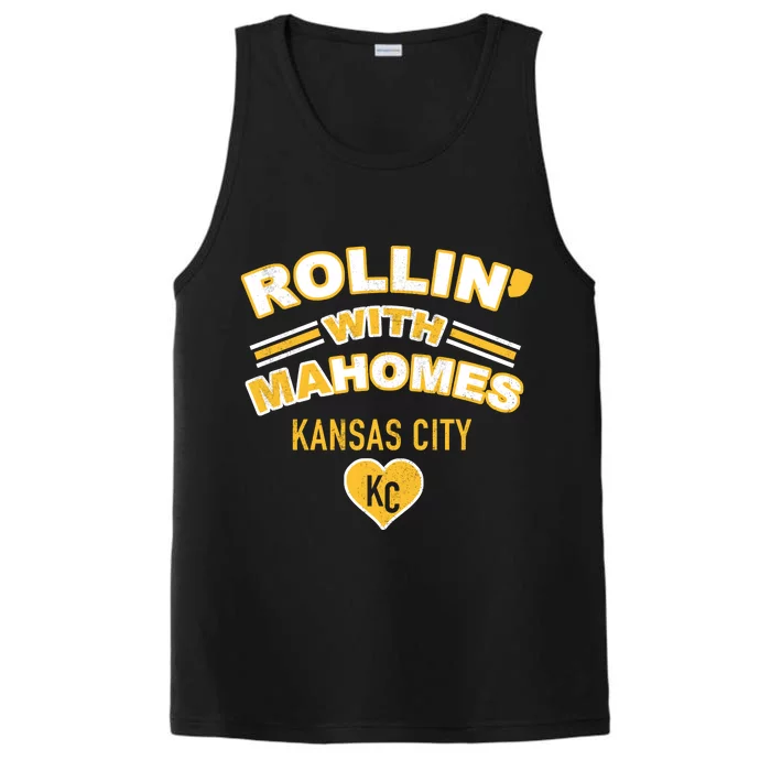 Rollin With Mahomes Kansas City Performance Tank